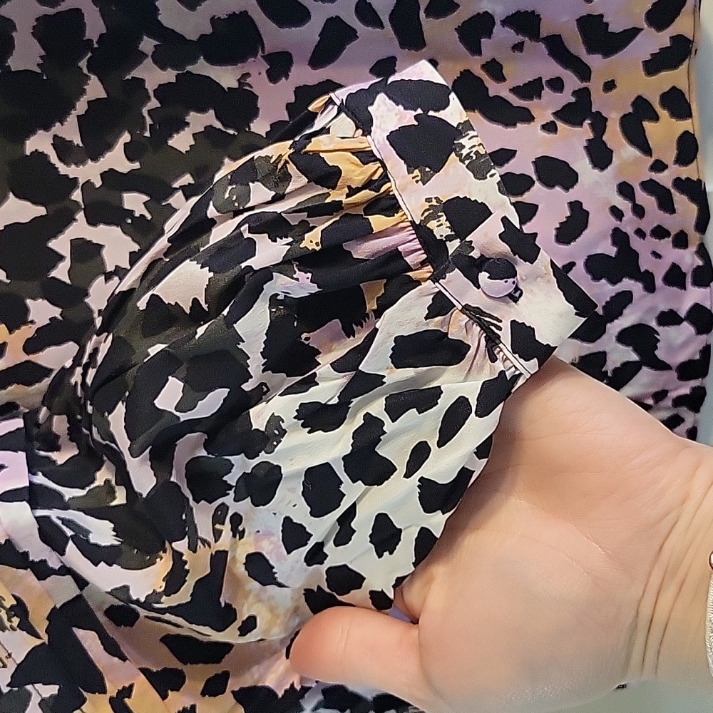 Colorful Animal Print Blouse - Picture 7 of 7